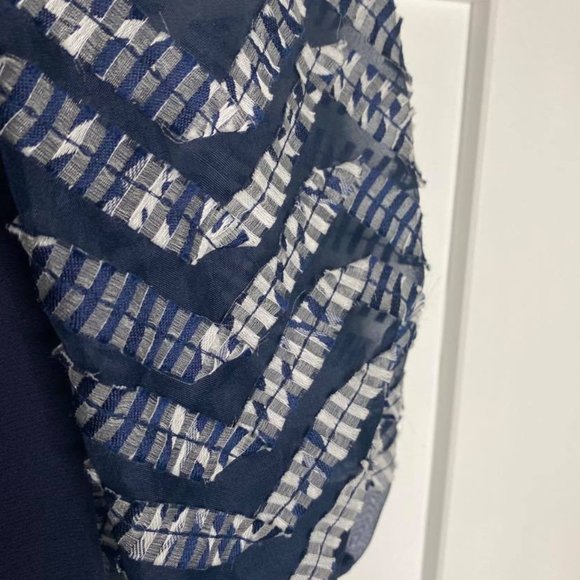 Designer Silk Sleeve Detail Blouse (6) - Picture 3 of 5